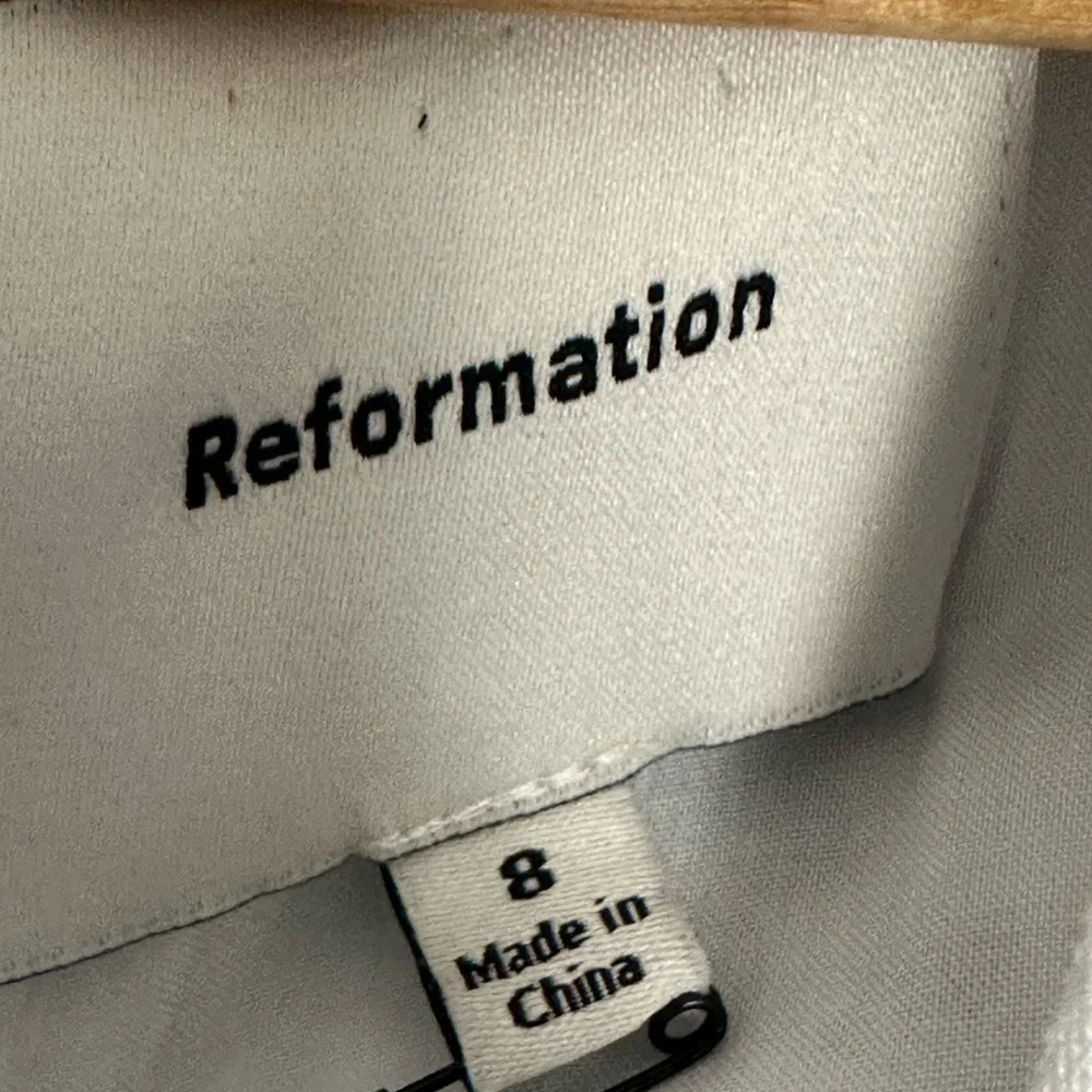 Reformation Coucou Hanna Linen Dress. Sz: 8 - Picture 14 of 14